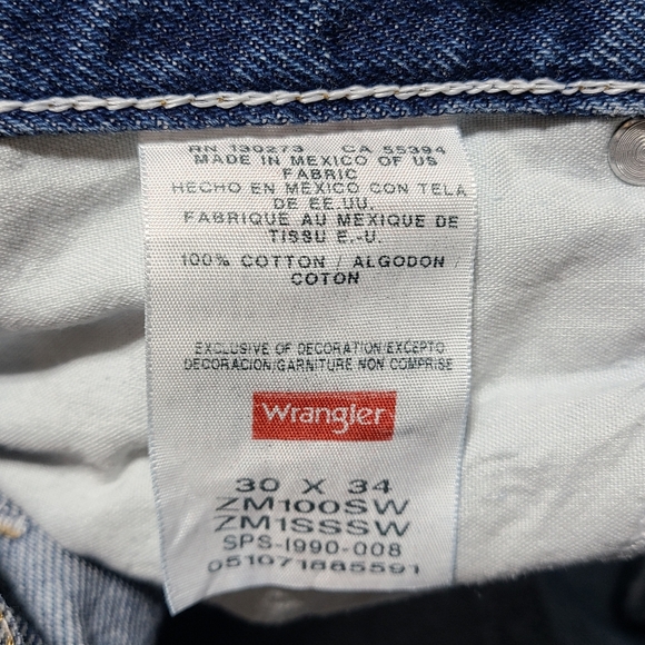 Wrangler distressed straight jeans size 30 - Picture 6 of 9